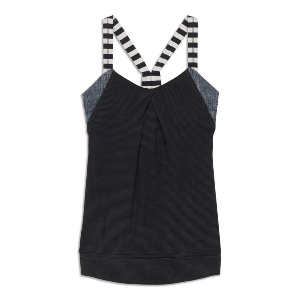 Lululemon Rest Less Tank Top Singed Sz 6 Athletic Pilates Gym Cardio Gorpcore